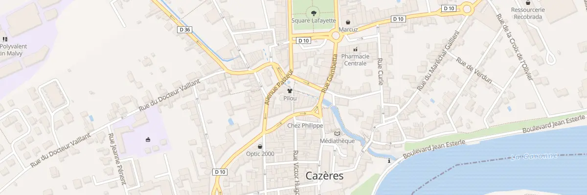 Plan du 2B Av Pasteur à Cazères