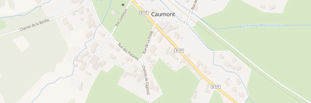 Plan du 3 Rue de la Poste à Caumont