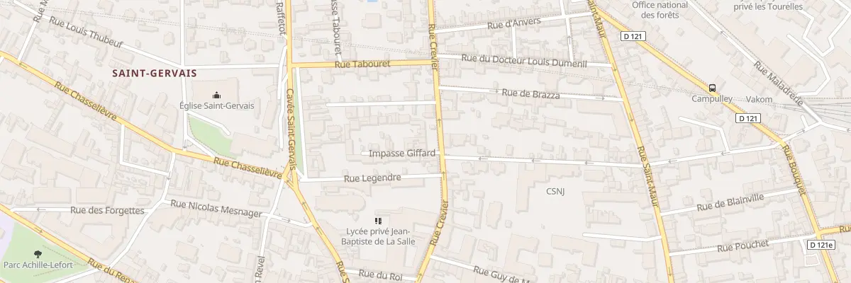 Plan du 61 Rue Crevier à Rouen