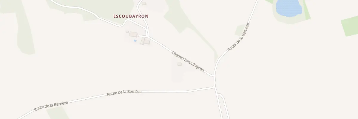Plan du 49 Che Escoubayron à Savères