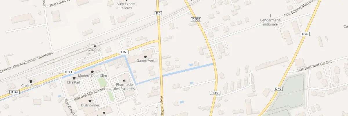 Plan du 40 Av Pasteur à Cazères