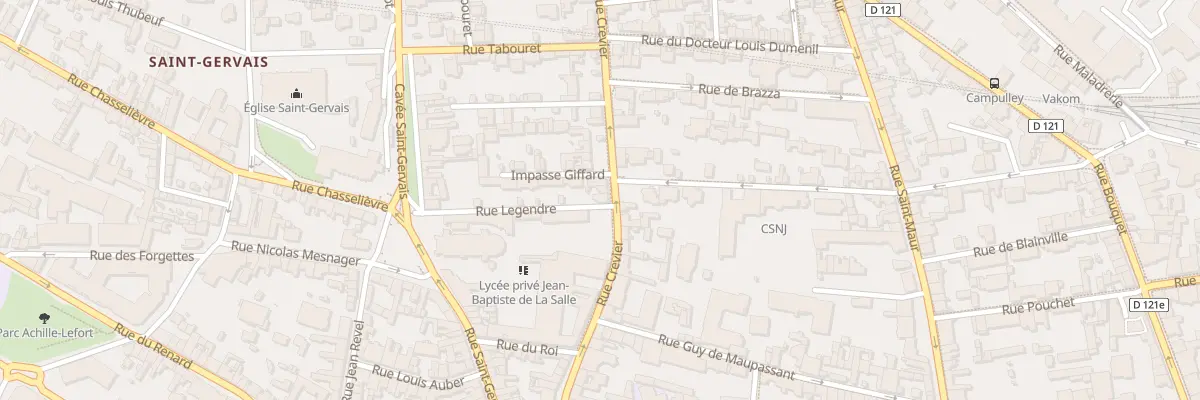Plan du 55 Rue Crevier à Rouen
