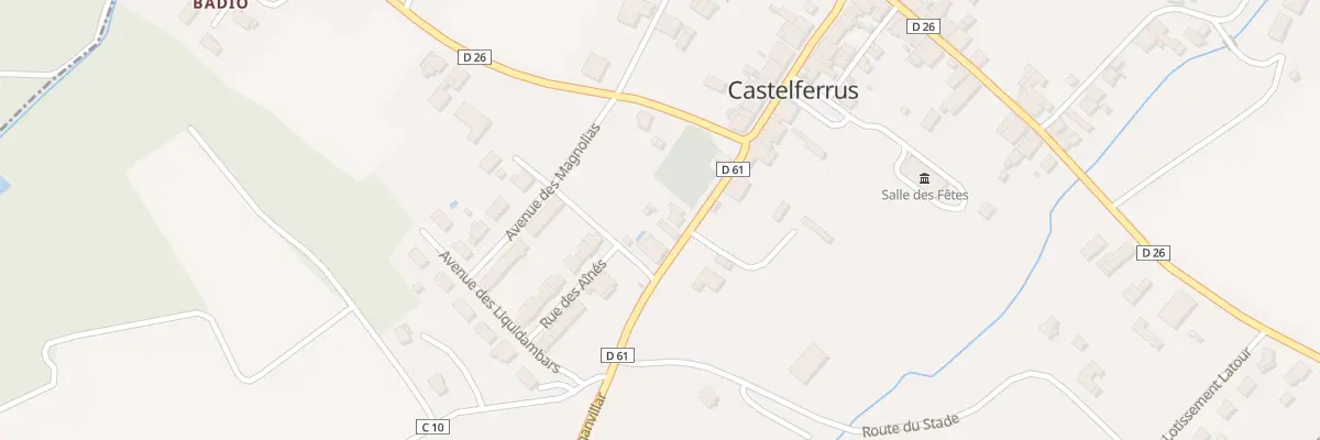 Plan du 3 Rte de Garganvillar à Castelferrus