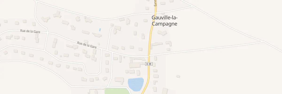 Plan du 2 Rue de la Gare à Gauville-la-Campagne