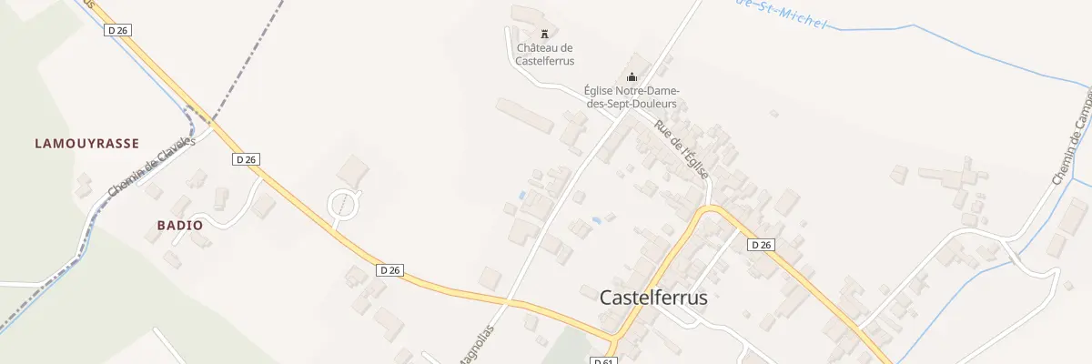 Plan du 5 Rue des Écoles à Castelferrus