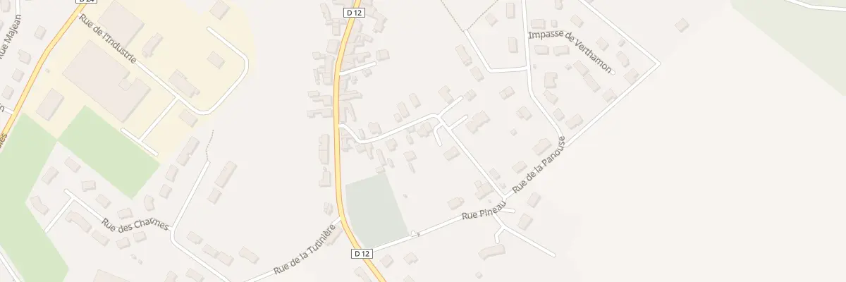 Plan du 12 Rue Pineau à La Ville-aux-Clercs
