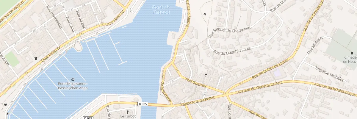 Plan du 4 Quai de la Marne à Dieppe