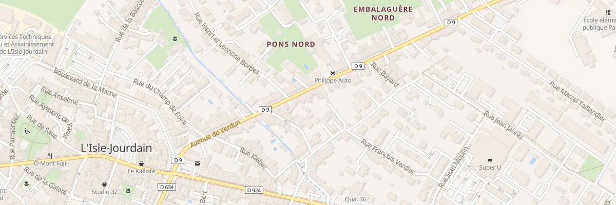 Plan du 50 Av de Verdun à L’Isle-Jourdain