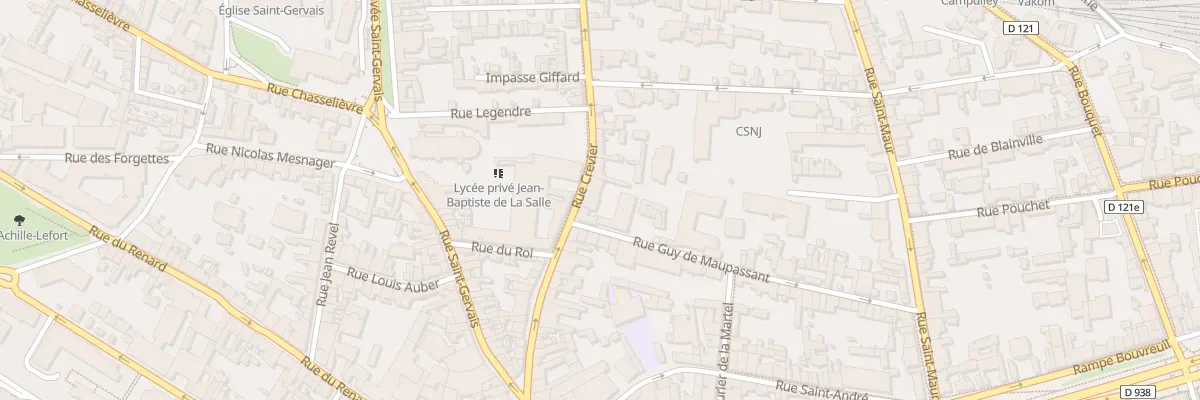 Plan du 30 Rue Crevier à Rouen