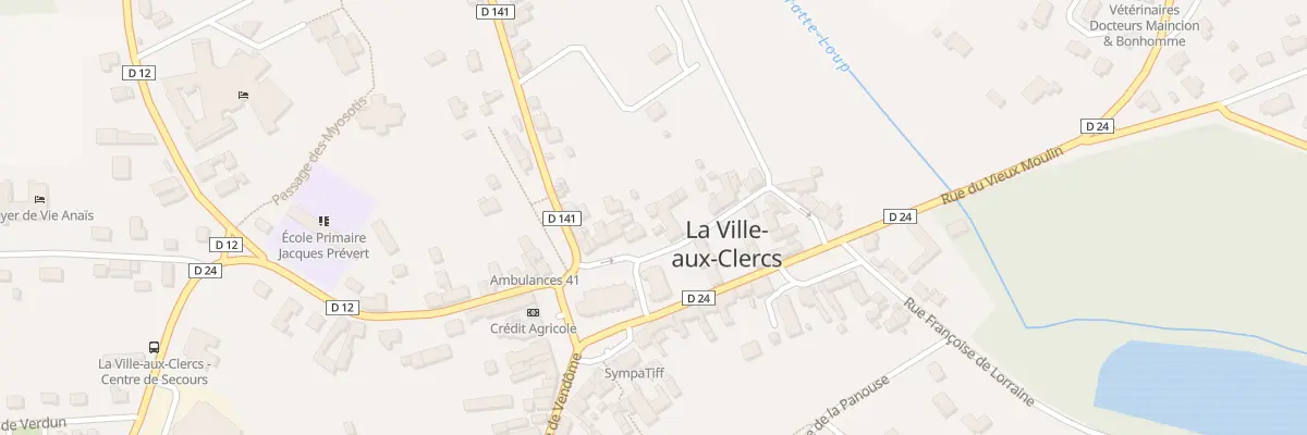 Plan du 1B Rue de l’Abreuvoir à La Ville-aux-Clercs