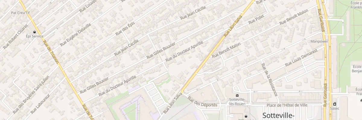 Plan du 41 Rue du Docteur Apvrille à Sotteville-lès-Rouen