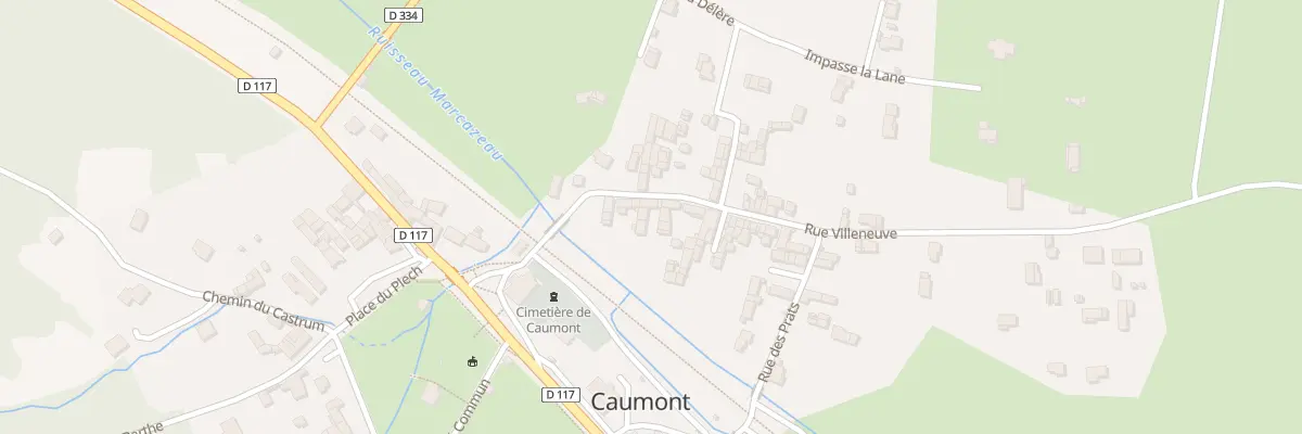 Plan du 6 Rue Villeneuve à Caumont