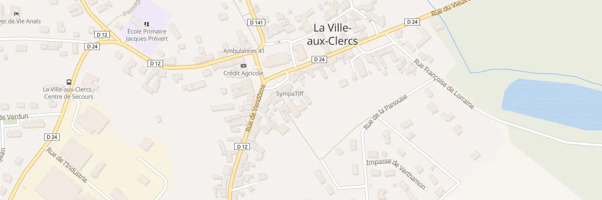 Plan du 10 Pl de l’Eglise à La Ville-aux-Clercs