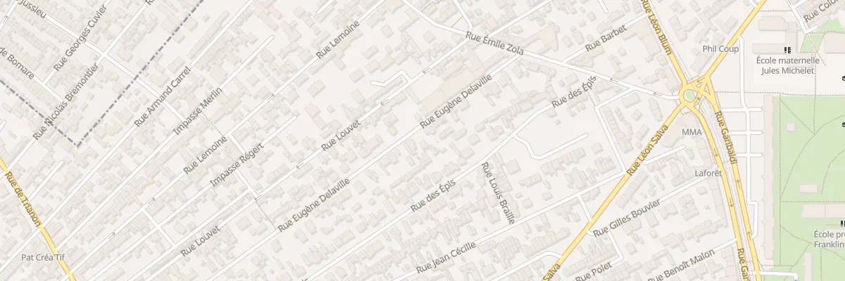 Plan du 27 Rue Eugene Delaville à Sotteville-lès-Rouen