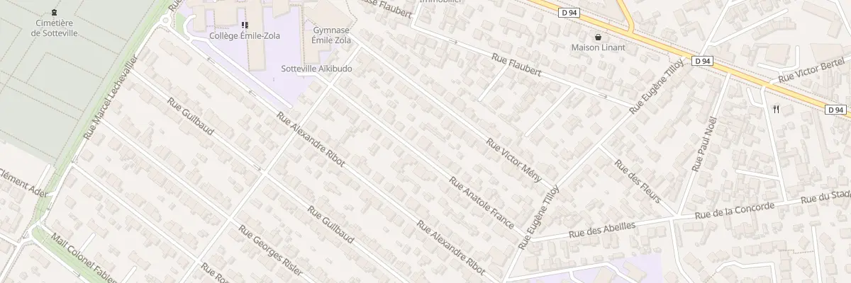 Plan du 20 Rue Anatole France à Sotteville-lès-Rouen