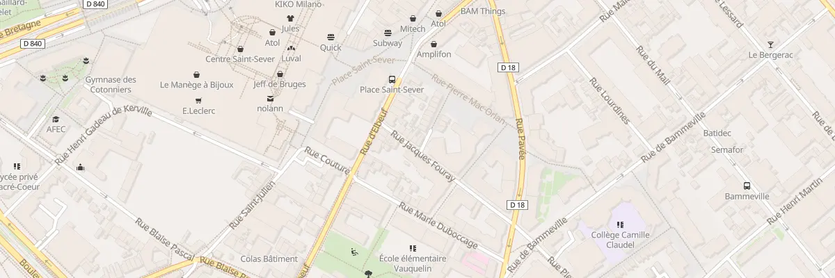 Plan du 28 Rue Jacques Fouray à Rouen