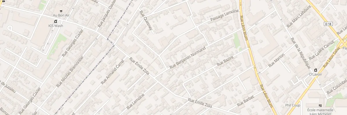 Plan du 110 Rue Benjamin Normand à Sotteville-lès-Rouen
