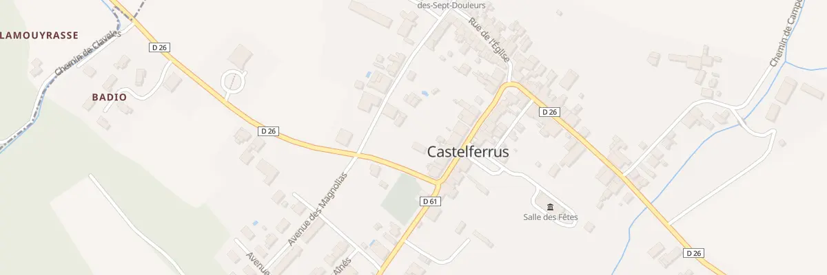 Plan du 8 Rue de l’Horloge à Castelferrus