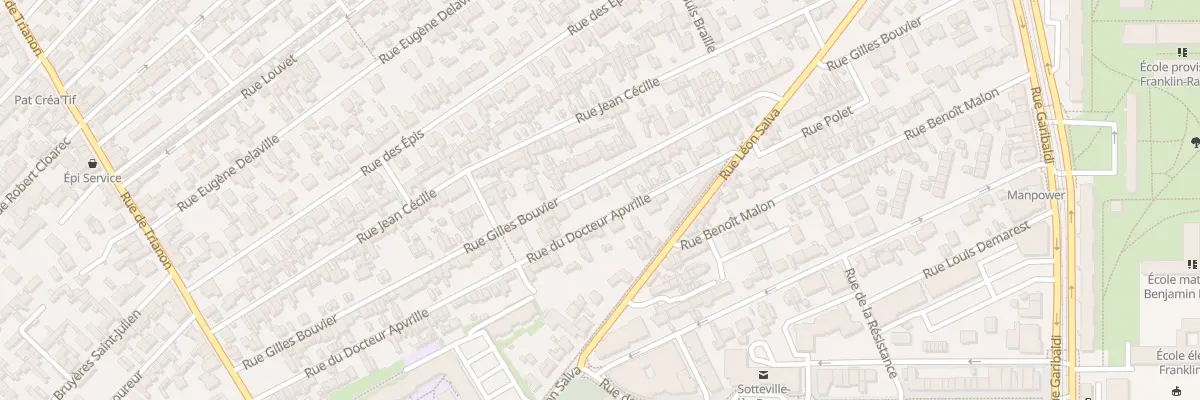Plan du 36 Rue du Docteur Apvrille à Sotteville-lès-Rouen