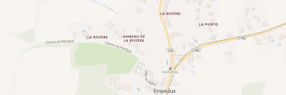 Plan du 20 La Riviere à Empeaux