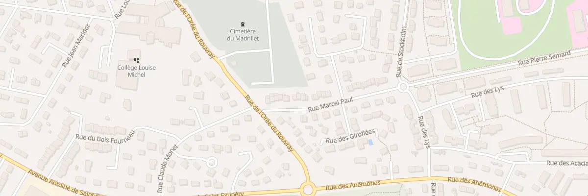 Plan du 30 Rue Marcel Paul à Saint-Étienne-du-Rouvray