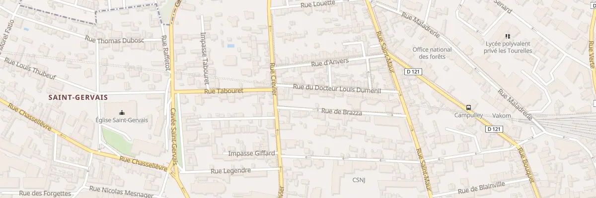 Plan du 17 Rue du Doc Louis Dumenil à Rouen