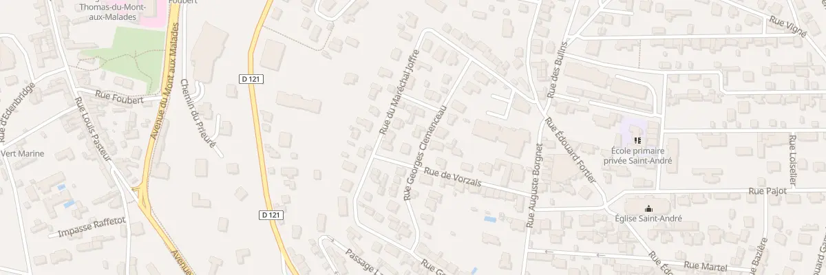 Plan du 33 Rue Georges Clémenceau à Mont-Saint-Aignan