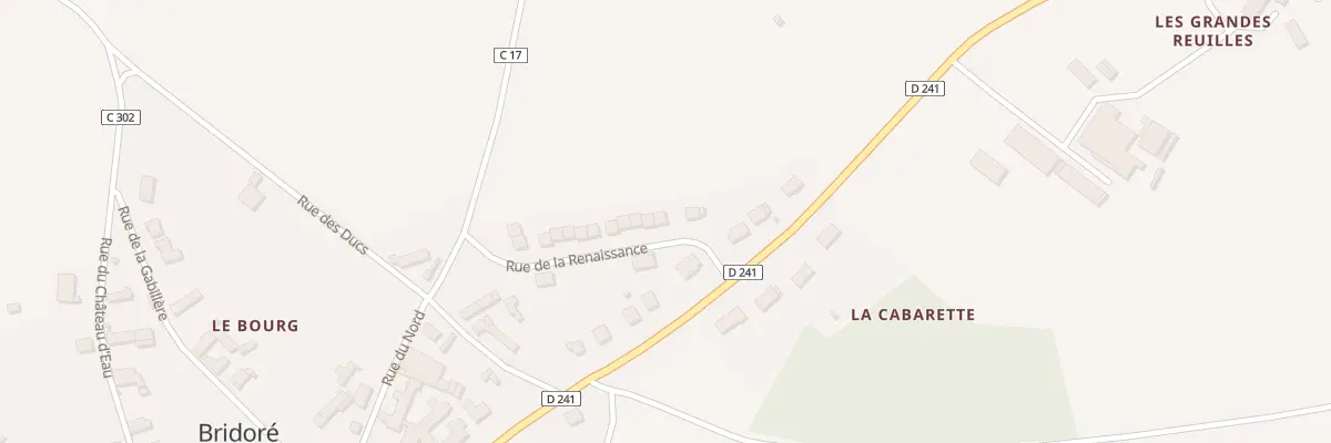 Plan du 3 Rue de la Renaissance à Bridoré