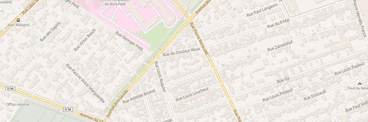 Plan du 7 Rue du Docteur Roux à Sotteville-lès-Rouen