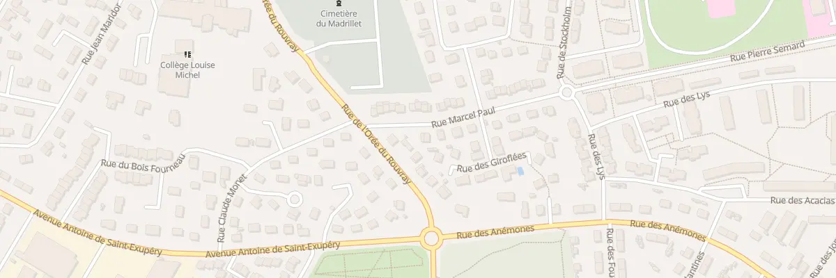Plan du 13 Rue Marcel Paul à Saint-Étienne-du-Rouvray