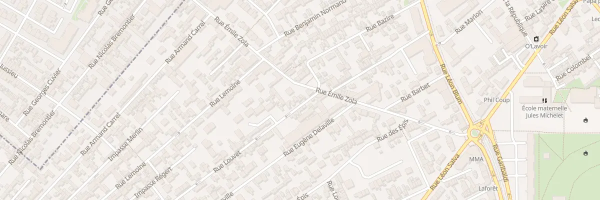 Plan du 2 Rue Louvet à Sotteville-lès-Rouen