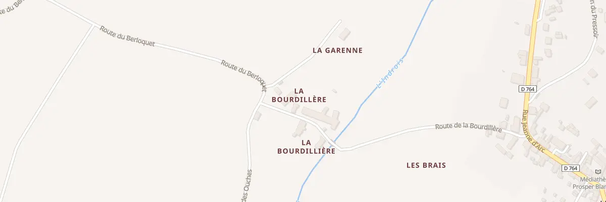 Plan du 297 La Bourdilliere à Genillé