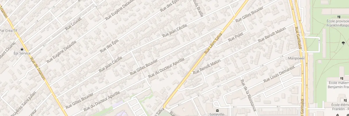 Plan du 34 Rue du Docteur Apvrille à Sotteville-lès-Rouen