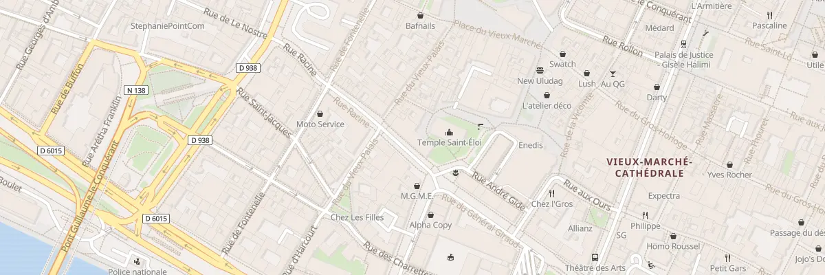 Plan du 94 Rue du General Giraud à Rouen