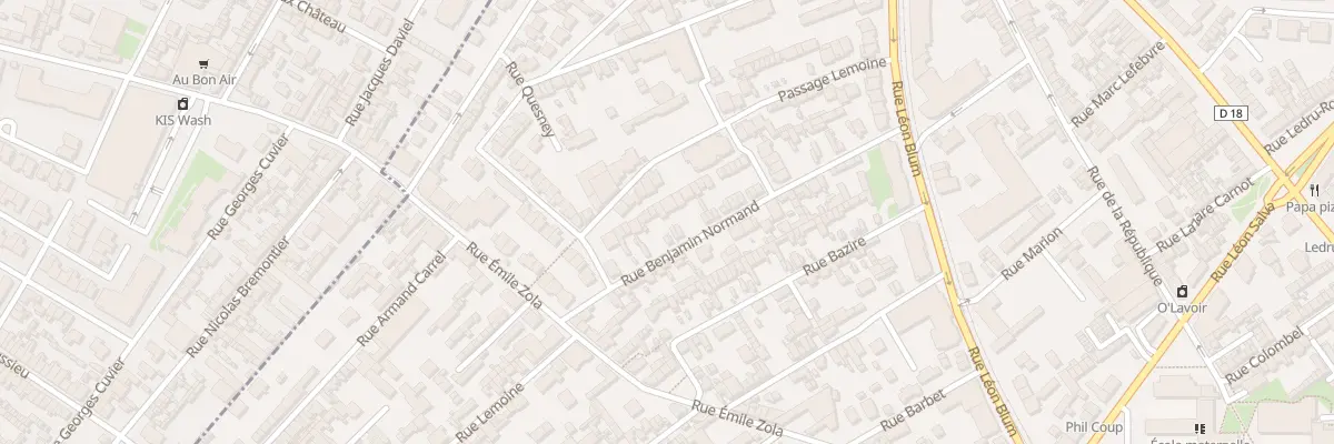 Plan du 92 Rue Benjamin Normand à Sotteville-lès-Rouen