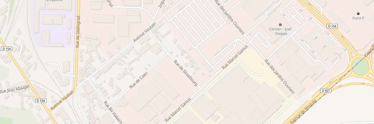 Plan du 15 Rue de Strasbourg à Dieppe