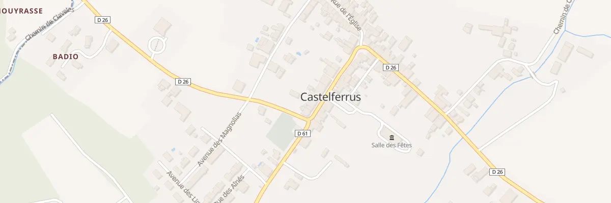 Plan du 6 Rue de l’Horloge à Castelferrus