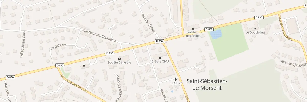 Plan du 9 Rue General de Gaulle à Saint-Sébastien-de-Morsent