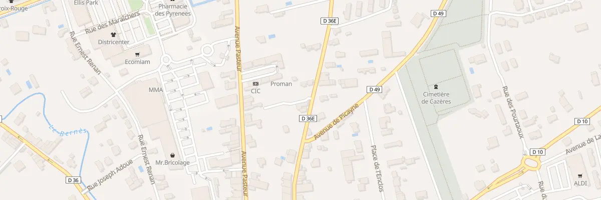 Plan du 13 Rue du Président Wilson à Cazères