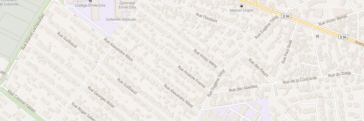 Plan du 14 Rue Anatole France à Sotteville-lès-Rouen