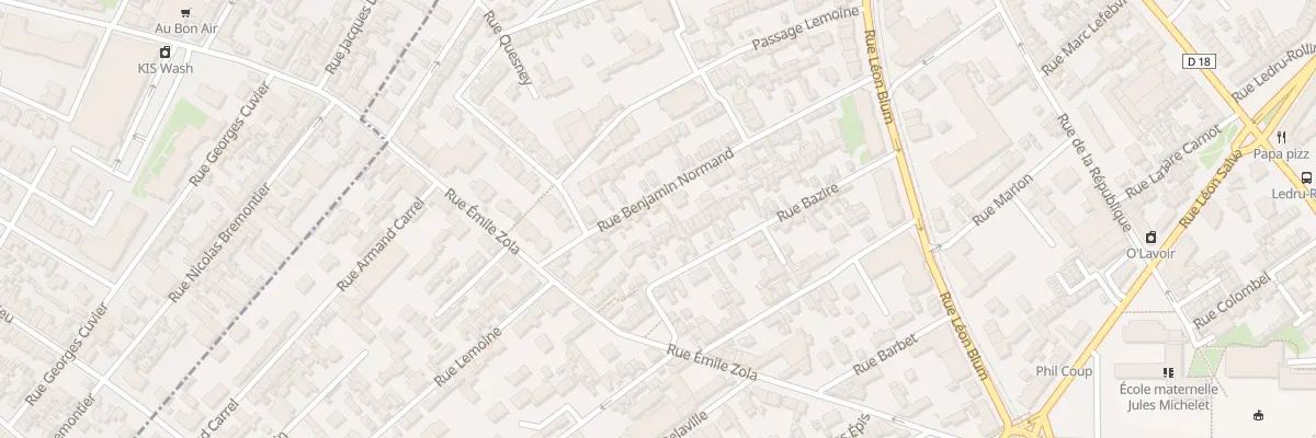 Plan du 89 Rue Benjamin Normand à Sotteville-lès-Rouen