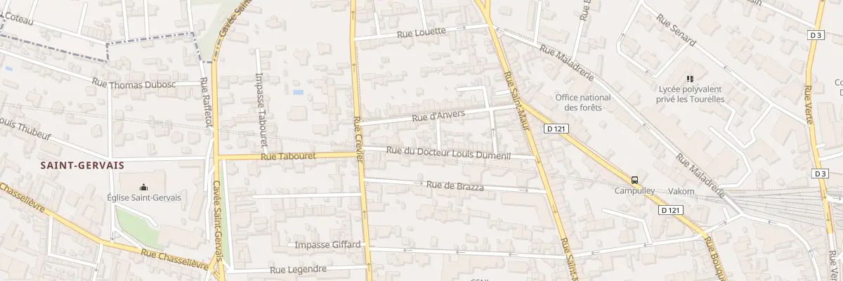 Plan du 20B Rue du Doc Louis Dumenil à Rouen