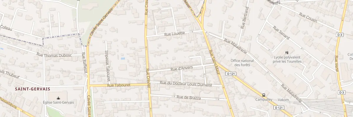 Plan du 22 Rue d’Anvers à Rouen