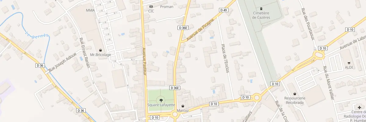 Plan du 24 Rue du Président Wilson à Cazères