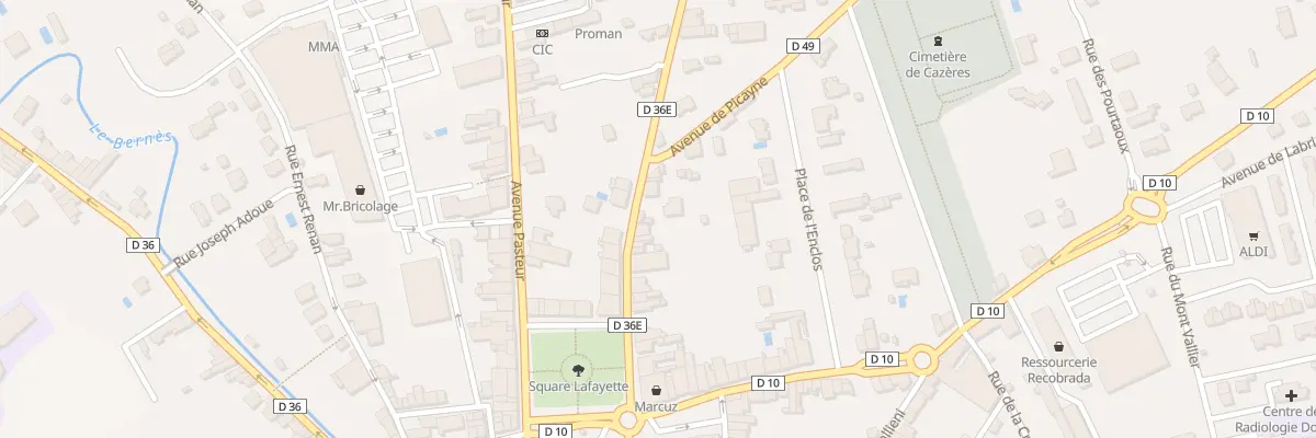 Plan du 28 Rue du Président Wilson à Cazères