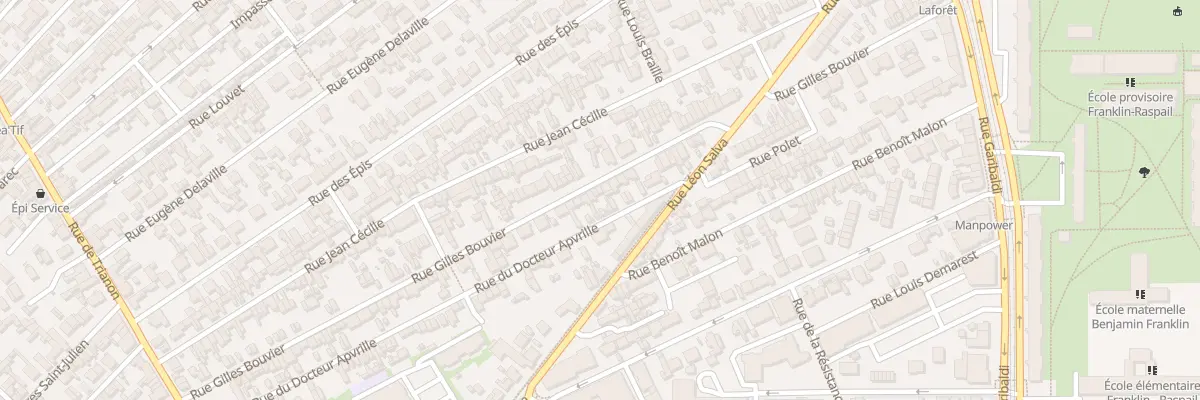 Plan du 26 Rue du Docteur Apvrille à Sotteville-lès-Rouen