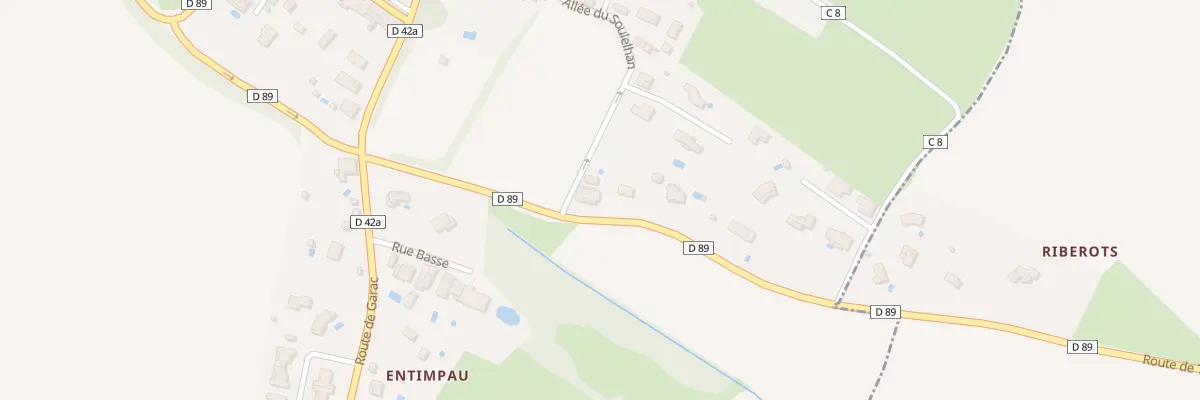 Plan du 2 All du Soulelhan à Caubiac