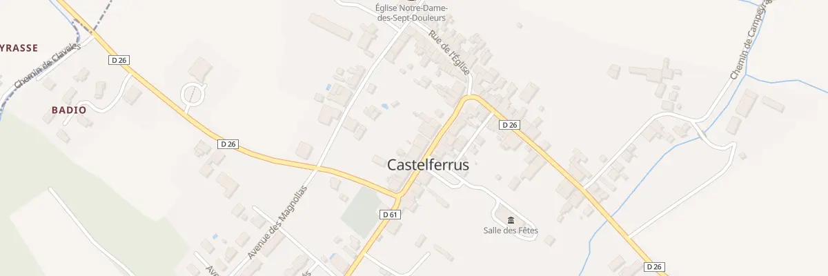 Plan du 12 Rue de l’Horloge à Castelferrus