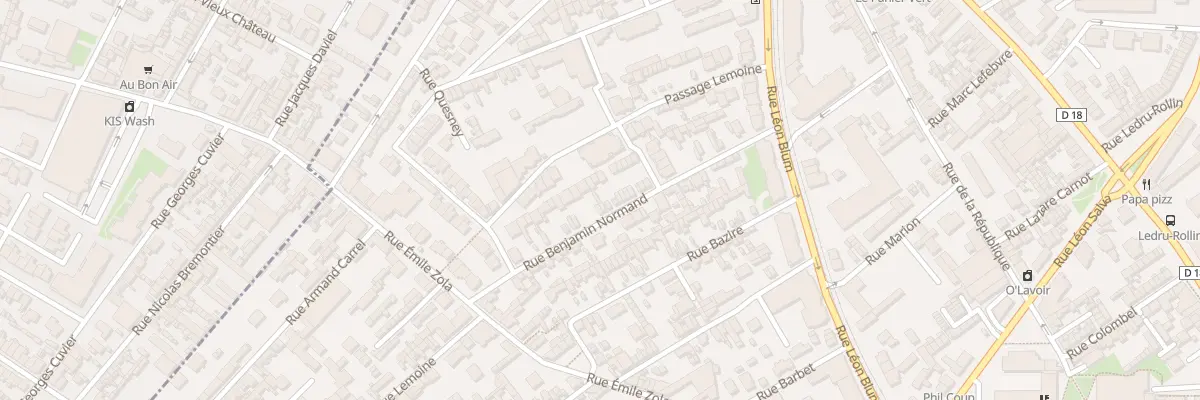 Plan du 68 Rue Benjamin Normand à Sotteville-lès-Rouen