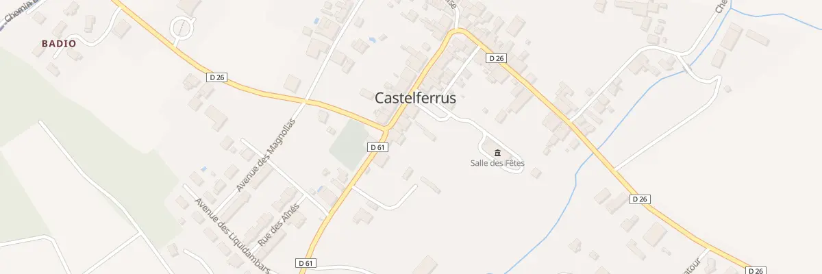 Plan du 3 Rue de l’Horloge à Castelferrus